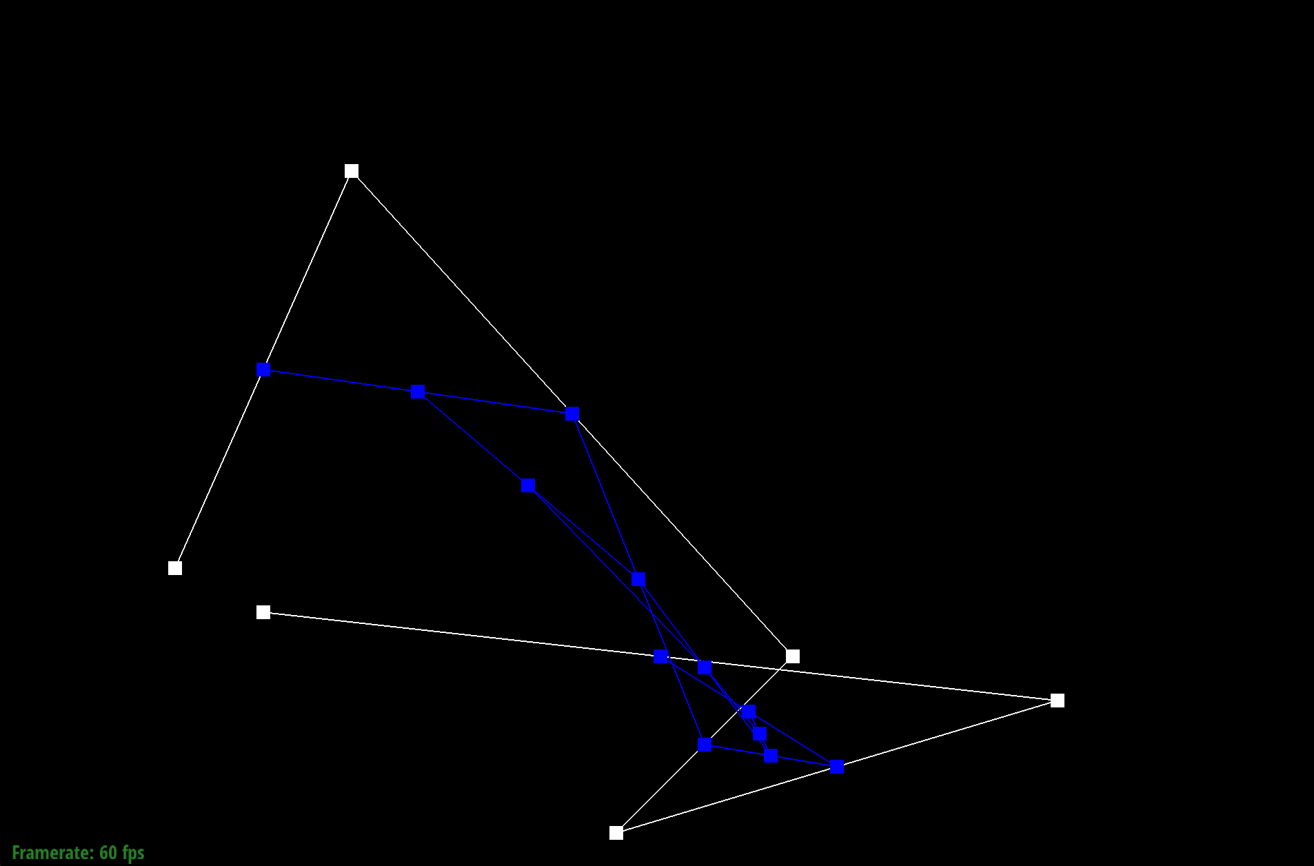 Bezier curve 4 step Casteljau