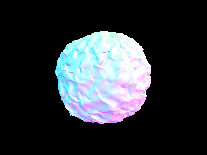 blob default shading with bounding volume hierarchy
