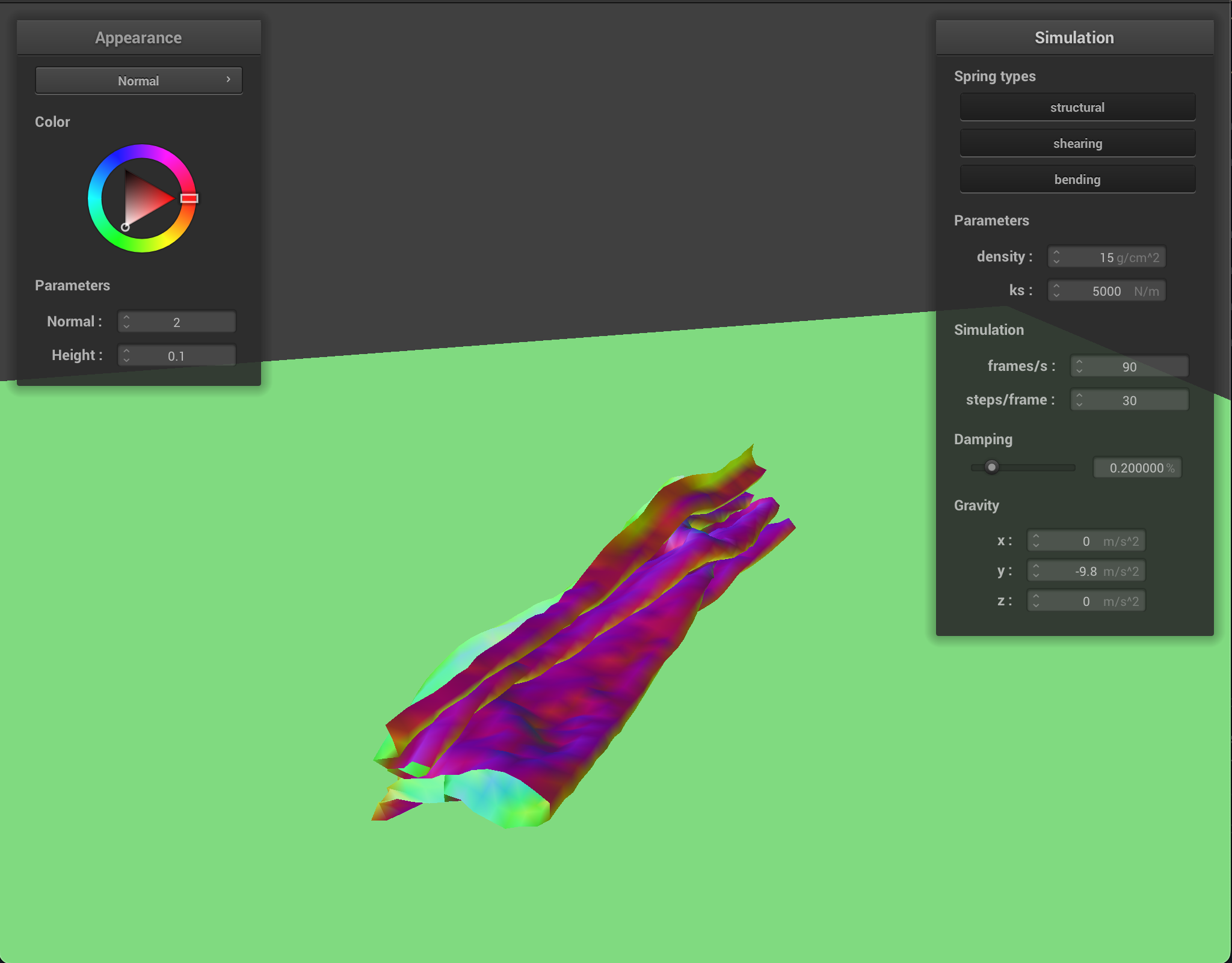 Self-collision at step: mid