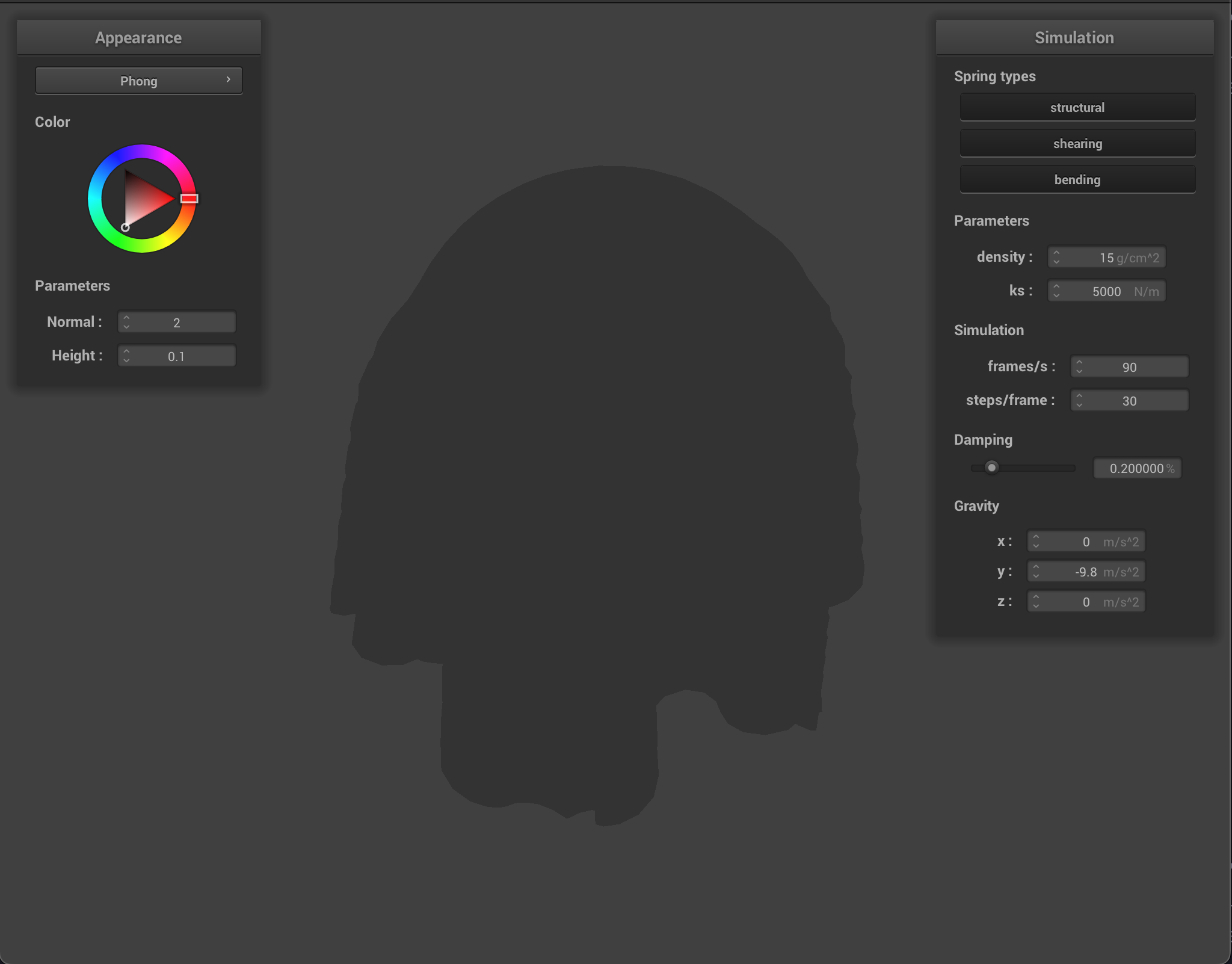 Blinn-Phong shading with ambient